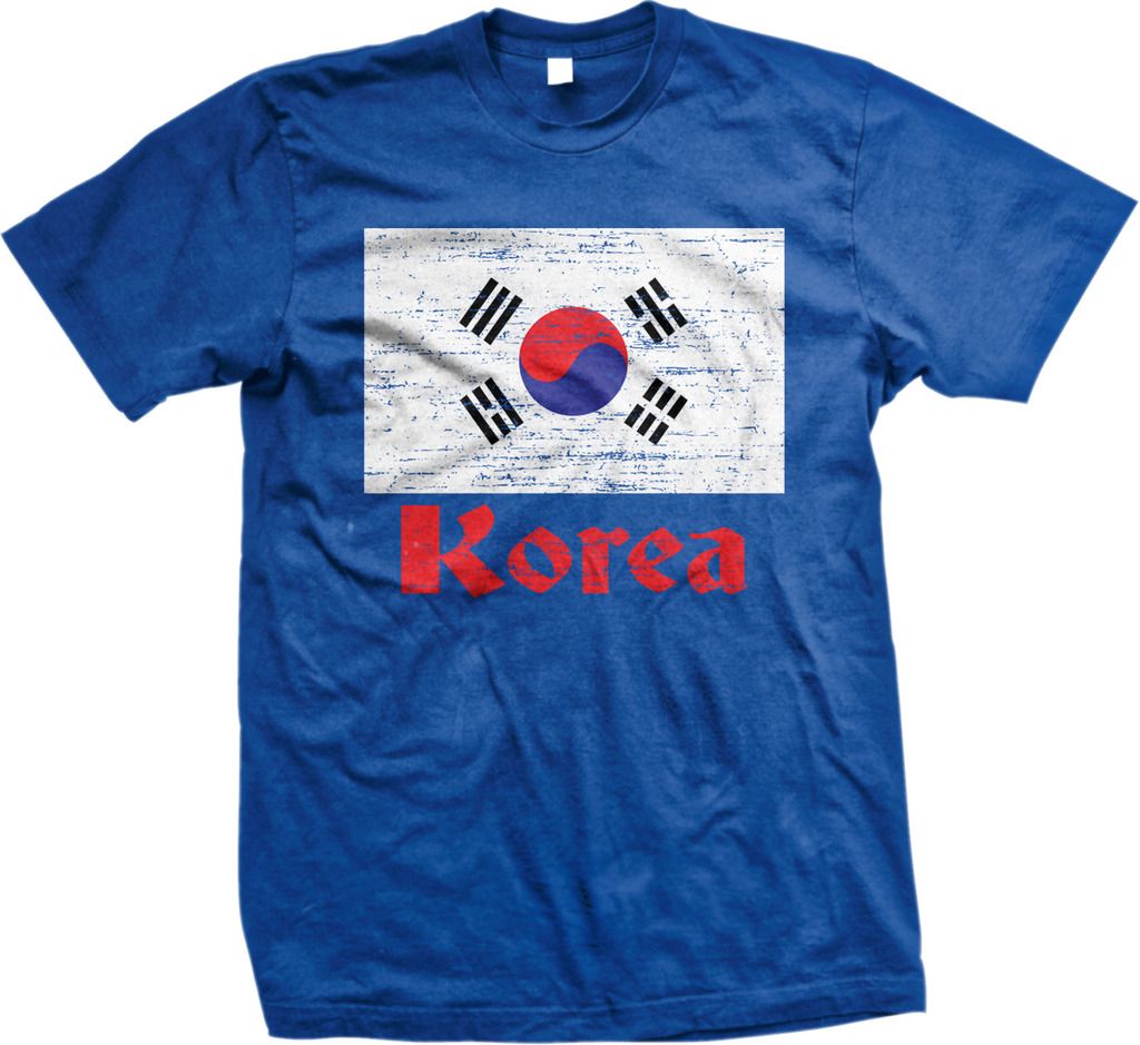 Korea Distressed Country Flag Korean Pride Mens Tshirt eBay